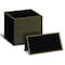 Better Office Products 100 Pack Gold Metallic Border Place Cards, 2in. x 3.5in. Folded Table Tent Cards, 100PK 64647 - alternate 1